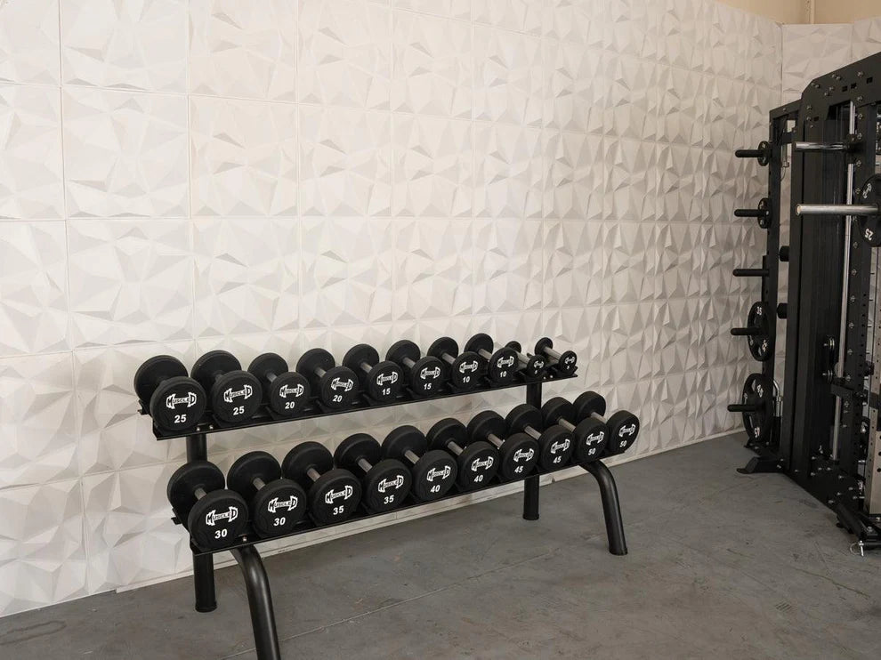 Pro Urethane Dumbbells (Rack isn’t included)