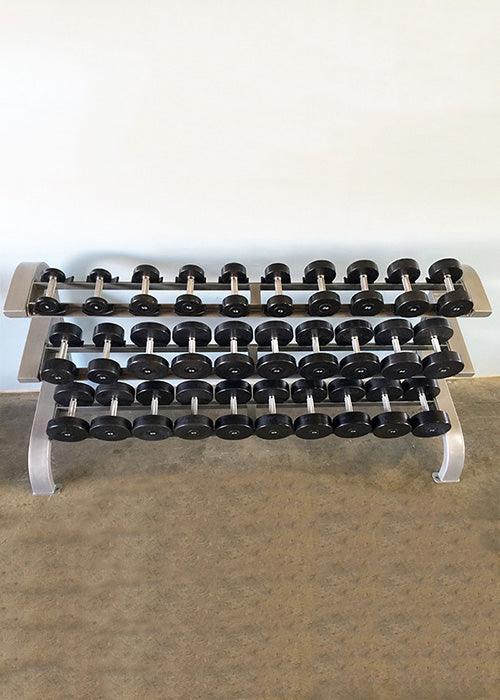 Three Tier 15 Pairs Dumbbell Rack