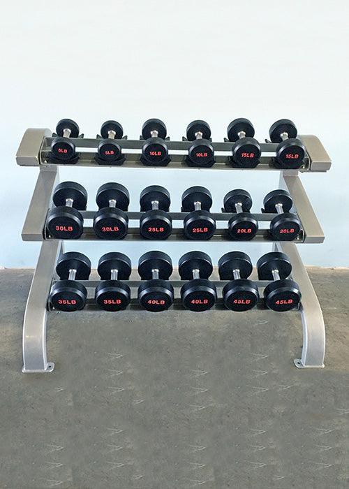 Three Tier 9 Pairs Dumbbell Rack